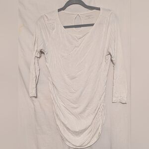 Motherhood Maternity Cream Tunic Top